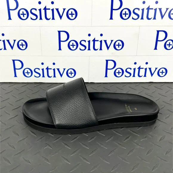 Buscemi Shoes Buscemi Mens Slide Alce Black Leather Sandals Us 5 Eu 48 Poshmark